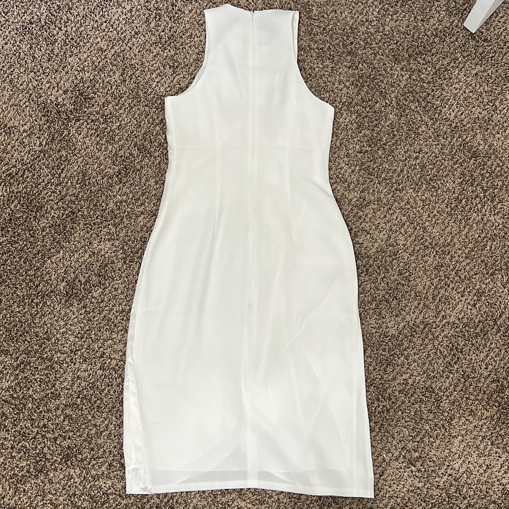 NWT 5a7 Clinq a Sept White Ruffle Dress - Picture 4 of 4